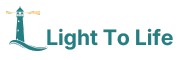 teal lighthouse text Light to Life