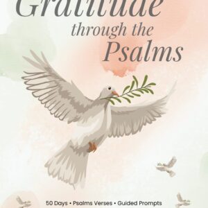 Book cover - Gratitude throught the Psalms depicting image of Dove with Olive branch